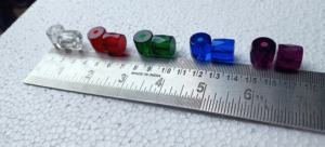 Perles de verre rondes facettées vertes russes sur mesure, qualité supérieure, durables et légères pour collier et bracelet - Product Image 5