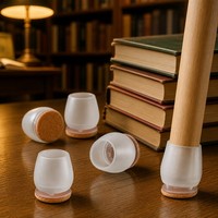 Protections de pieds de chaise en silicone, capuchons de sol anti-rayures, antidérapants, réduisant le bruit, pour tables de bibliothèque et sols en bois