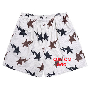 กางเกงขาสั้นบาสเก็ตบอลตาข่ายสำหรับผู้ชายมีกระเป๋า5นิ้วกางเกงขาสั้นตาข่ายแห้งเร็ว - Product Image 6