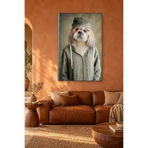 Impression sur toile de Fida Shih Tzu avec chapeau et sweat à capuche - Product Image 4
