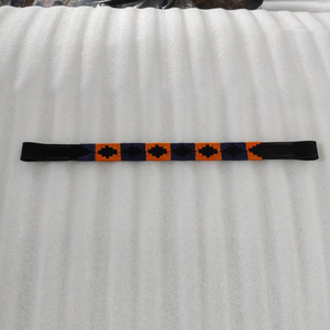 Bandeaux de polo en cuir fait à la main sur des bandeaux de cheval de polo en cuir véritable - Product Image 2