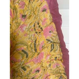 Wildflower Floral Embroidery <b>Skirt</b> <b>Elastic</b> Waist Soft Breathable Chiffon Knitted Fabric Casual Short Panel for Summer Season XS - Product Image 4