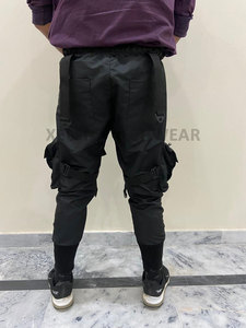 Cyberpunk Techwear nueva llegada 100% pantalones Cargo de algodón hombres nuevo estilo uso Regular pantalones Cargo mejor calidad para la venta - Product Image 4