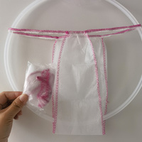 Professioneller Lieferant Kensmile Damen Weiße Einweg Umweltfreundliche Atmungsaktive Vlies-Tangas G-Strings für Schönheitssalons