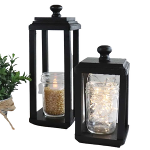 Precio bajo Acabado de color moderno Diseño único Linterna de vela de madera de alta calidad para decoración de iluminación de velas - Product Image 4