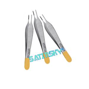 TC Gold Adson Dissection Forceps 12 cm Instruments Fabricants Acier Inoxydable Fabriqué à partir d'AISI 420 - Product Image 1