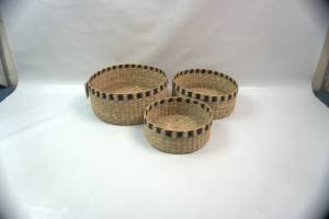 ชุดตะกร้าหญ้าทะเลสาน3ใบสำหรับจัดเก็บและจัดระเบียบบ้าน - Product Image 2