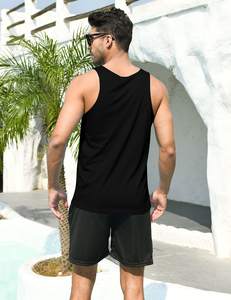 Camiseta sin mangas de algodón 100% para hombre, camiseta informal sin mangas con estampado 3D, tela transpirable ligera de talla grande para entrenamiento de gimnasio de verano - Product Image 4