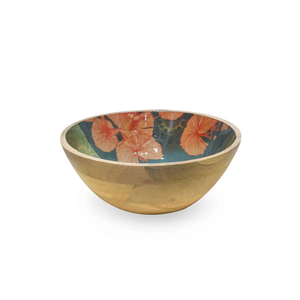 Bol à salade en bois naturel écologique en gros, peint à la main pour les fruits secs, les collations, plat en bois sûr pour servir - Product Image 3