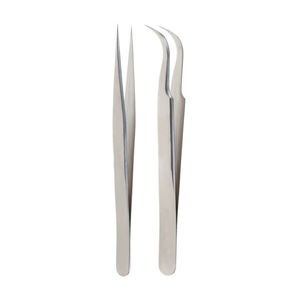 Pinzas para pestañas de acero inoxidable ligeras de nuevo estilo de Venta caliente Punta puntiaguda Hecho en Pakistán Diseño OEM Precio competitivo - Product Image 3