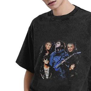 เสื้อยืดพรีเมียม 240 GSM ผ้าหนา ซักย้อมสีแบบแอซิดวอช สตรีทแวร์สั่งทำพิเศษ ทรงโอเวอร์ไซส์ วินเทจ ผ้าฝ้าย - Product Image 5