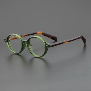 Nouveau Designer Bleu Lumière Lunettes pour Hommes UV400 Ordinateur Vintage Transparent Marron Petit Ovale Monture De Lunettes Optique - Product Image 1