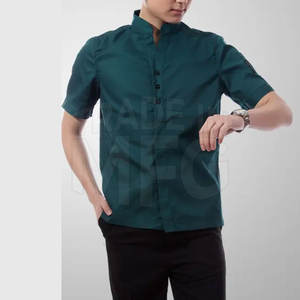 Uniformes unisexes de restaurant et de bar les plus vendus Ensembles teints en couleur du fabricant professionnel à bas prix - Product Image 2