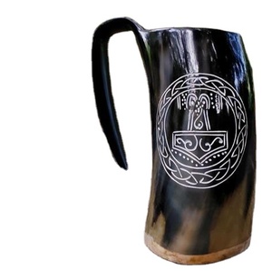 Nouvelle arrivée Tasse en corne naturelle faite à la main de meilleure qualité pour la maison, l'hôtel et le restaurant utilisent l'adresse de fournisseur artisanal au prix de gros - Product Image 1