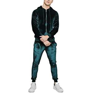 Premium Men <b>Velvet</b> Tracksuit Winter Thick <b>Hoodie</b> and Sweatpants Set Men <b>Velvet</b> Tracksuit - Product Image 4