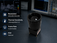 Module de caméra thermique non refroidie V38, capteur d'imagerie thermique infrarouge 17um 50Hz, module de vision nocturne