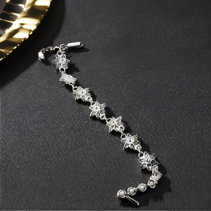 Accessoire de mariage classique de haute qualité fait à la main géométrique Sitara argent filigrane chaîne lien nouveauté Bracelet à la mode - Product Image 1