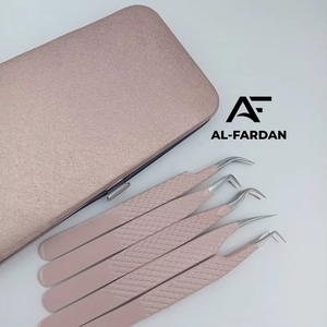 ชุดแหนบต่อขนตาแบบมีด้ามจับทรงเพชรสีนู้ดสีนู้ดตามสั่ง5แหนบปลายแหลมทำโลโก้ได้ตามต้องการ - Product Image 5