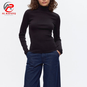 Womens Casual Winter <b>Slim</b> <b>Fit</b> Pullover High Turtleneck Ribs Knitted Sweater with Front Logo Solid Color Warm <b>Jumper</b> - Product Image 4