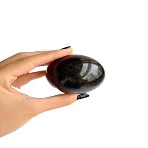 Sphère de tourmaline noire naturelle polie en gros artisanat de pierre semi-précieuse pour la guérison à domicile amour décoratif Feng Shui - Product Image 1