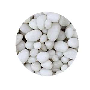 Pierre de galet lisse blanche brillante naturelle au prix de gros - Product Image 5