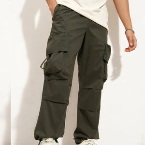 Pantalons de travail décontractés en toile pour hommes, nouvelle mode, légers, multi-poches, style cargo - Product Image 2