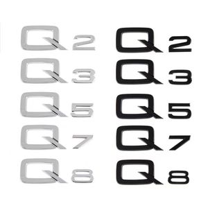 สติกเกอร์โลหะติดท้ายรถแบบใช้ซ้ำได้สำหรับรถ Audi Q2-Q8 TT A3-A7 <span class=keywords><strong>Quattro</strong></span> 35-55 TSI 1ปี - Product Image 3