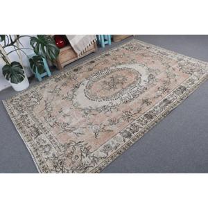 Turkish Rug, Large 5.5x8.4 ft Rug, <b>Brown</b> Solid Rug - Product Image 4