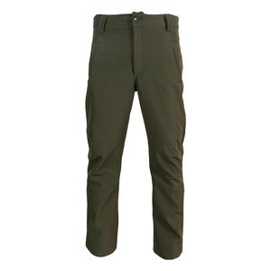 Pantalon d'extérieur Softshell coupe-vent avec genoux renforcés, doublure polaire, fabriqué en Turquie, vente en gros - Product Image 2
