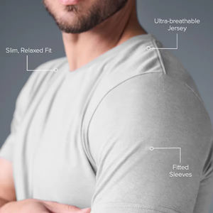 เสื้อวิ่งออกกำลังกายผู้ชายเสื้อกีฬาแขนสั้นออกกำลังกายเสื้อยืดกันความชื้น - Product Image 4