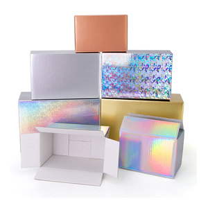 Laser Gold Silver Carton Design Your Own 3-layer Corrugated Packaging Carton Support Custom Size Printing Logo - Product Image 6