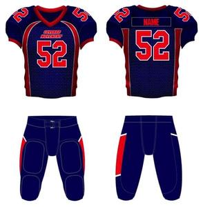 Último diseño personalizado OEM impresión hombres fútbol americano desgaste Jersey uniforme - Product Image 1