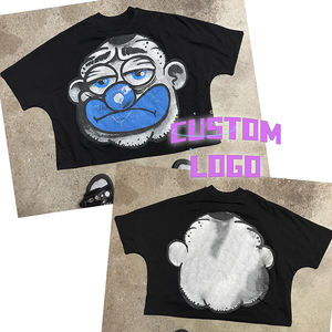 Fabricante de fábrica, ropa de calle, camisetas con estampado gráfico Vintage para hombre, venta al por mayor, Camiseta de algodón 100% pesada personalizada - Product Image 3