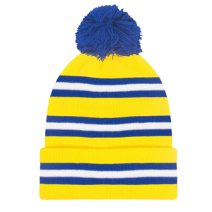 Conjuntos de Gorro y Bufanda Personalizados para Fanáticos de Equipos de Fútbol, Gorro de Punto con Estampado Digital, Fabricante de Gorros con Pompón, Dos Tonos, Invierno, Unisex, Bordado - Product Image 3
