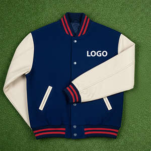 Prix de gros Vestes universitaires à manches longues pour femmes Vêtements d'hiver Veste chaude Tissu en laine Logo personnalisé Vestes universitaires pour femmes. - Product Image 5