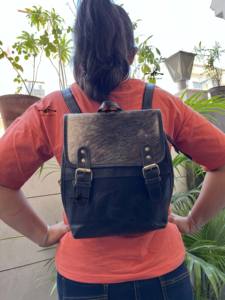 Nouvel arrivage de sac à dos en cuir de vachette sac à dos élégant de style occidental sacs d'école unisexe 2 en 1 sacs multi-usages sac en cuir véritable - Product Image 5