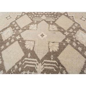 Thyme Ivory Wool Hand Knotted <b>Rugs</b> Large <b>Boho</b> AKWL-13019 Area <b>Rugs</b> for Home for Entryway Hallway Medallion Abstract Rectangle - Product Image 3