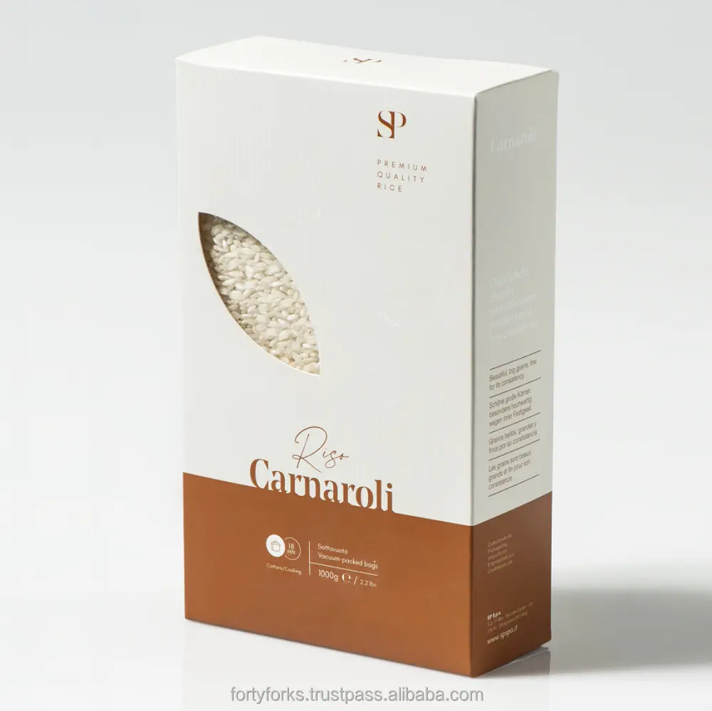 Carnaroli pirinç 1 kg vakum paketleme yüksek kaliteli İtalyan ürün