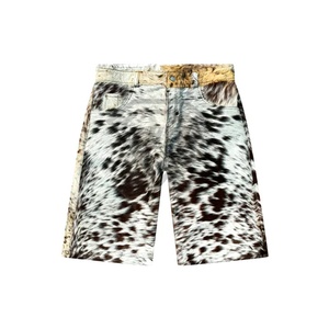 Produit professionnel Street Wear Shorts en cuir de vachette Nouveau style Dernière arrivée Respirant Shorts en cuir de vachette OEM - Product Image 3