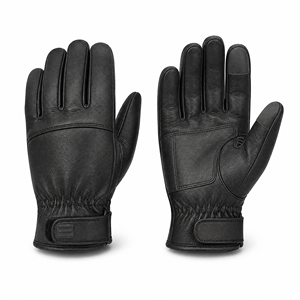 Custom OEM Wholesale Full Grain Goatskin <b>Leather</b> Motorcycle Riding <b>Gloves</b> Touchscreen Cruiser Touring Reinforced Palm Breathable - Product Image 1