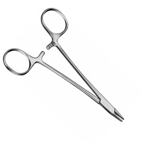 Baumgartner Manual 14cm soporte de aguja de acero inoxidable insertos de carburo de tungsteno base de instrumentos quirúrgicos dentados de alta calidad - Product Image 4