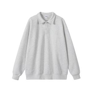 Ropa de calle de moda del fabricante, sudaderas con capucha de gran tamaño de otoño para hombre, Sudaderas con cuello vuelto, diseño de cremallera, 100% algodón puro - Product Image 4