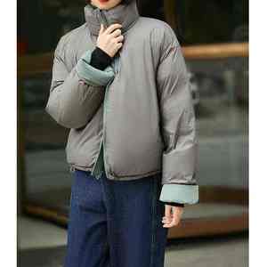 แจ็คเก็ตขนเป็ดมีฮู้ดสำหรับผู้หญิงฤดูหนาวเสื้อโค้ทให้ความอบอุ่นแขนยาวเสื้อโค้ทผู้หญิงกันลมผ้าควิลท์แจ๊กเก็ตแฟชั่นลำลอง - Product Image 6