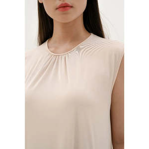 <span class=keywords><strong>Astrid</strong></span> wanita không tay ăn mặc khiêm tốn Elegent Đảng thời trang Kích thước XL rắn Mô hình đế chế vòng eo strapsless Chiều dài đầu gối Slit - Product Image 5