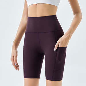 Shorts de Yoga de Cintura Alta sin Costuras para Mujer, Secado Rápido, Ropa de Gimnasio, Estilo Urbano, Venta al por Mayor Personalizada - Product Image 6