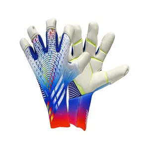 Custom Beschermende Professionele Keeper Handschoenen Hoge Kwaliteit Latex Keeper Handschoenen Voetbal Keeper Handschoenen