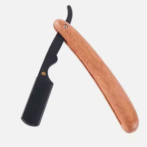 Recién llegado, afeitadora de barba para hombre, afeitadora de peluquero, afeitadora de depilación con mango de madera Pakka - Product Image 3