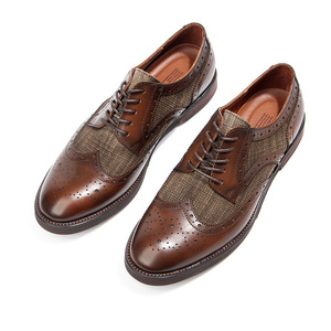 Chaussures habillées pour hommes de luxe de haute qualité avec lacets et design respirant pour un look décontracté. - Product Image 3