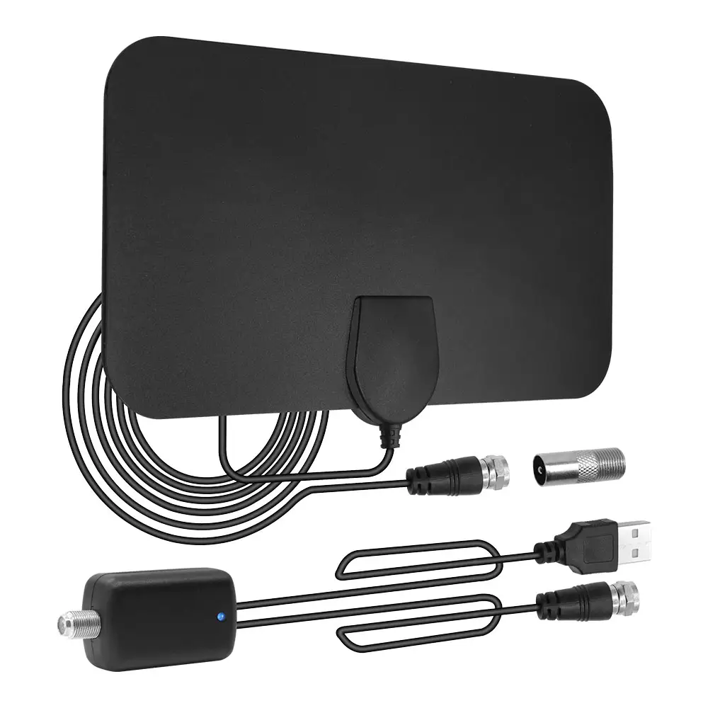 210*120mm Professional Factory 50 miglia Antenna Tv digitale piatta fatta in casa a lungo raggio Antenna Hdtv