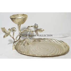 Cuencos sofisticados de metal de diseño antiguo con formas raras y artísticas perfectas para interiores de inspiración vintage - Product Image 2